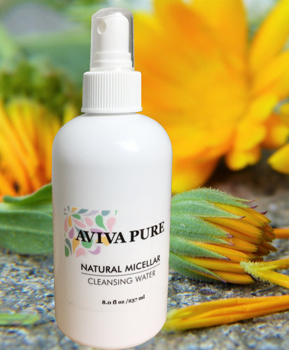 Aviva Pure- Fragrance Free Natural Micellar Cleansing Water- Makeup Remover 8oz