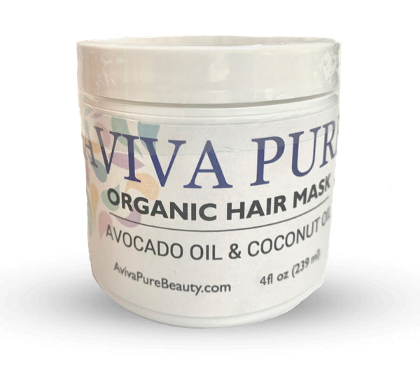 organic coconut oil hair mask with real oils, hair growth product