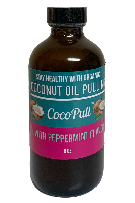 Cocopull oil pulling bottle 8oz organic fresh breath reedy